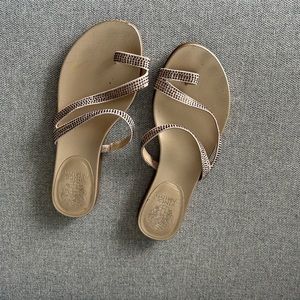 Gold Vince Camaro sandals